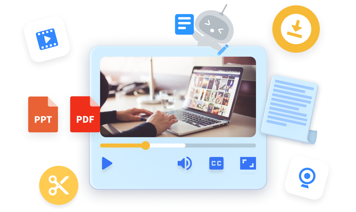 Visla dashboard showcasing a corporate announcement video alongside team onboarding, CEO quarterly update, and product launch videos